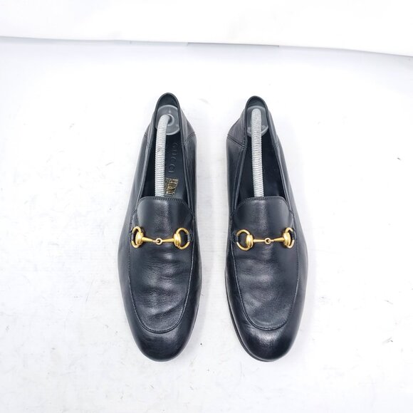 Gucci Brixton Black Leather Horsebit Loafer Shoe - Picture 6 of 13